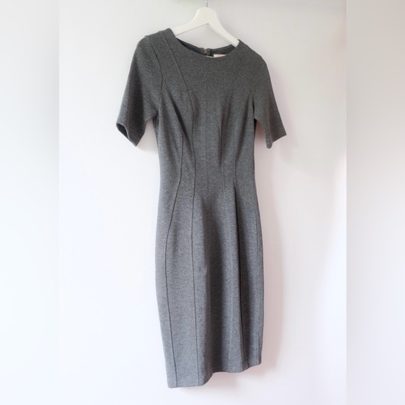 Knit Scuba Dress with Contrast Zipper - Picture 2 of 3